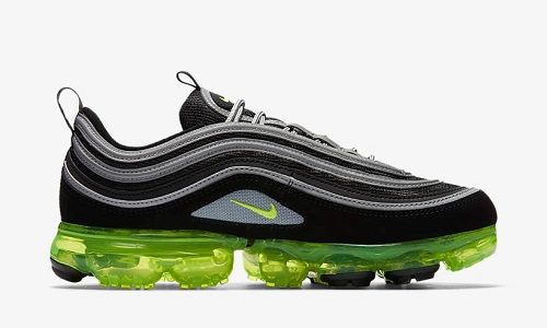 Nike Air VaporMax 97 – Black / Volt / Metallic Silver