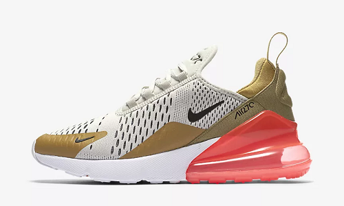 Nike Air Max 270 – Flat Gold / Light Bone