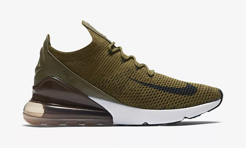 Nike Air Max 270 Flyknit – Olive Flak / Sepia Stone