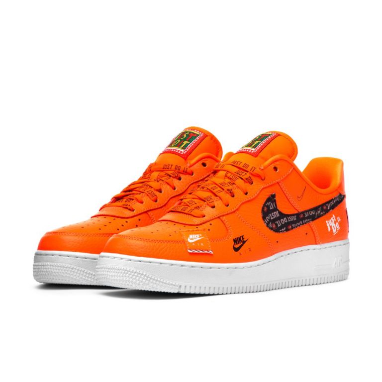 nike air force 1 just do it pack orange