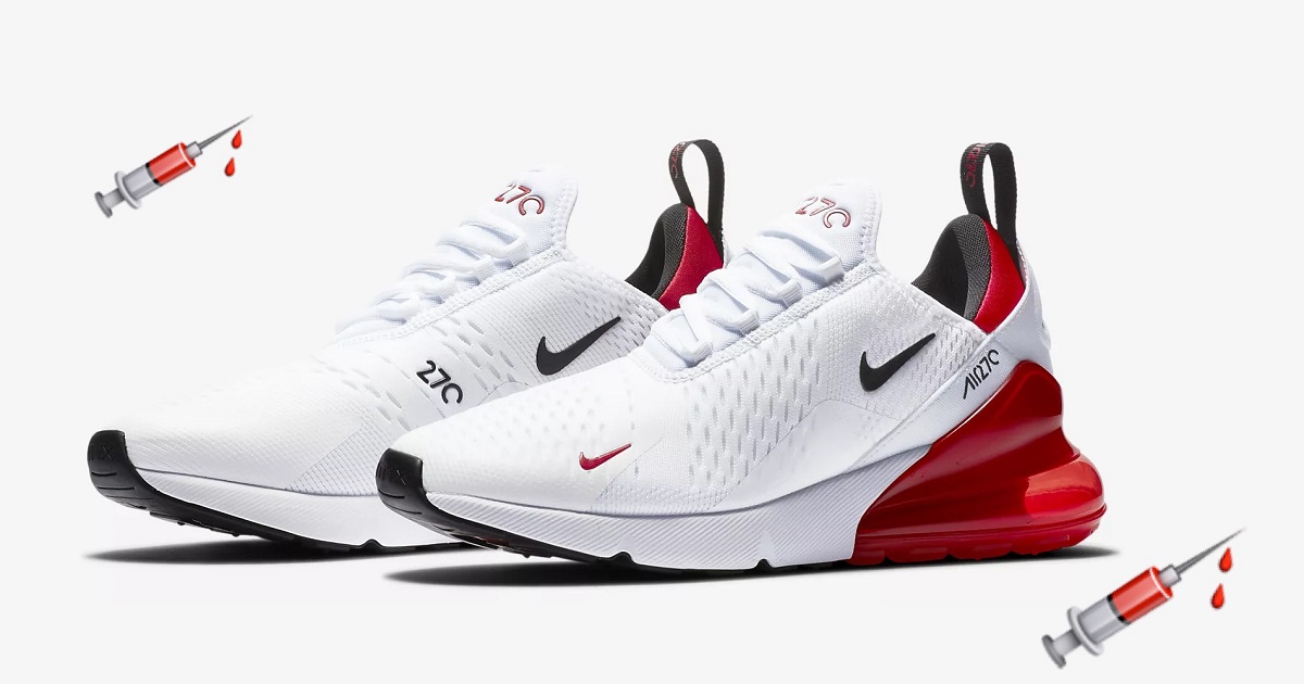 air max 270 red white and black
