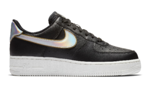 Nike Air Force 1 07 Metallic Black Silver