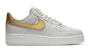 Nike Air Force 1 07 METALLIC Grey Gold