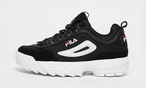 Fila Heritage Disruptor Black White