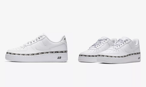 air force 1 overbranded white