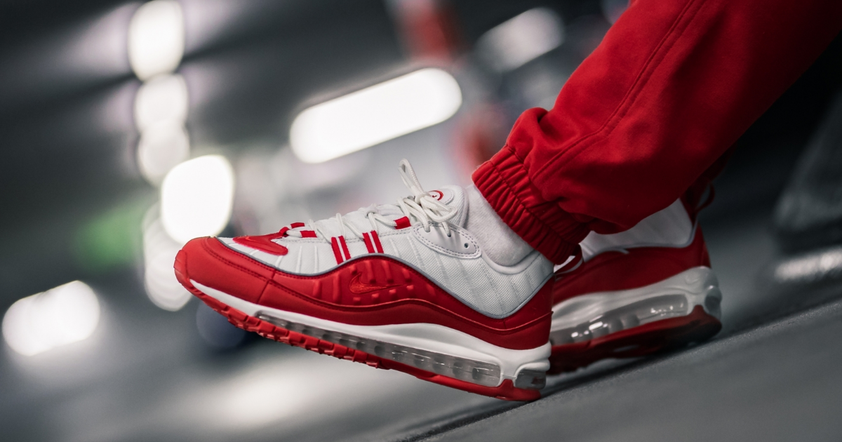 Nike Air Max 98 University Red – hier kaufen | snkraddicted