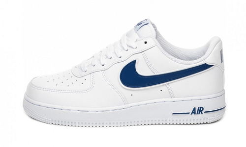 blue nike sign air force 1