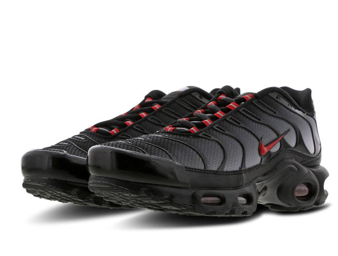 nike tn red and black