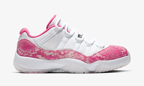 Nike Air Jordan 11 Low Pink Snakeskin 