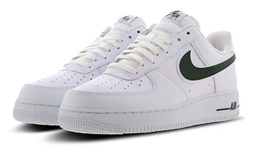 Nike Air Force 1 White Green Swoosh