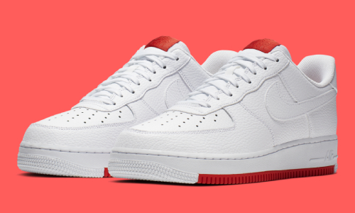 Nike Air Force 1 White Habanero Red