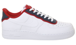 Nike Air Force 1 White Obsidian University Red