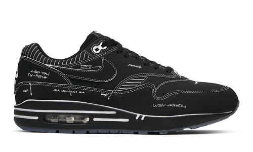 Nike Air Max 1 Tinker Schematic Black