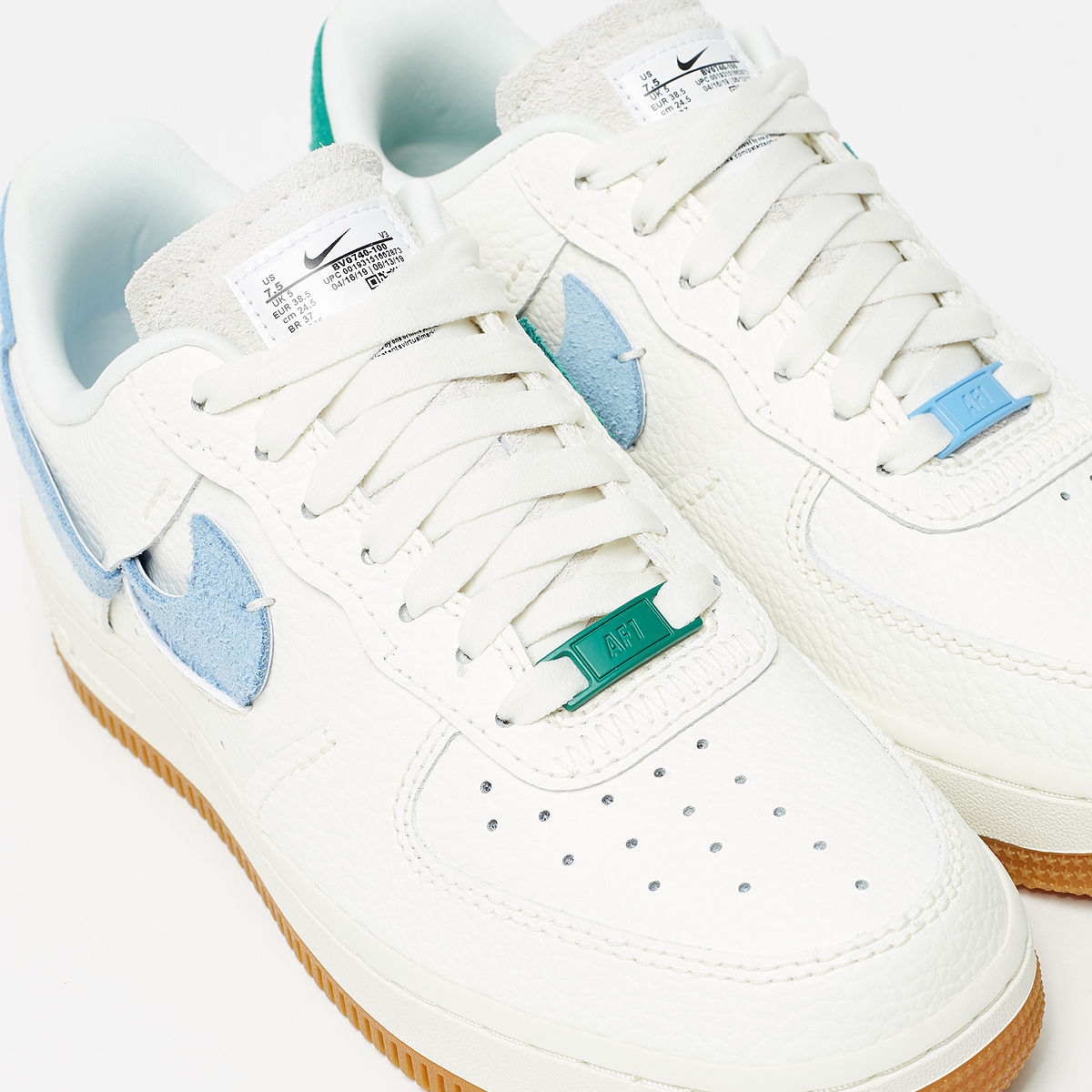 air force 1 07 trainers sail mystic green light blue white lxx