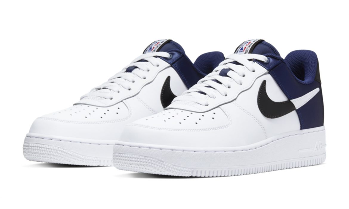 Nike Air Force 1 Low Satin NBA White Blue â hier kaufen | snkraddicted