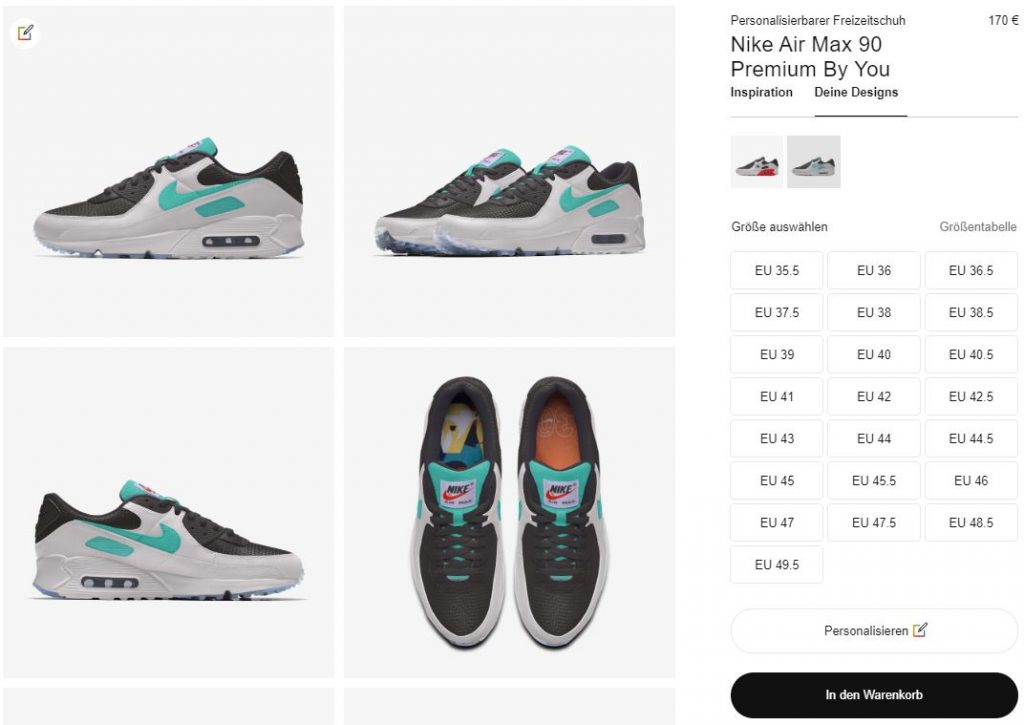 Nike Air Max 90 Premium Mesh GS Youth Shoe Size eBay