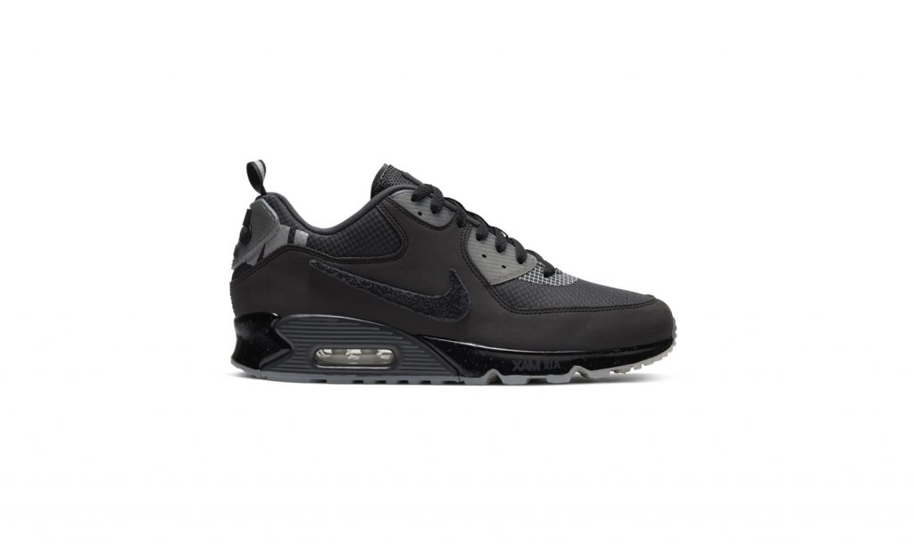 nike undefeated air max 90 black