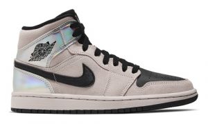 Nike Air Jordan 1 Mid Barely Rose Black