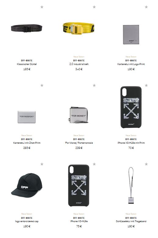 Off-White Accessoires