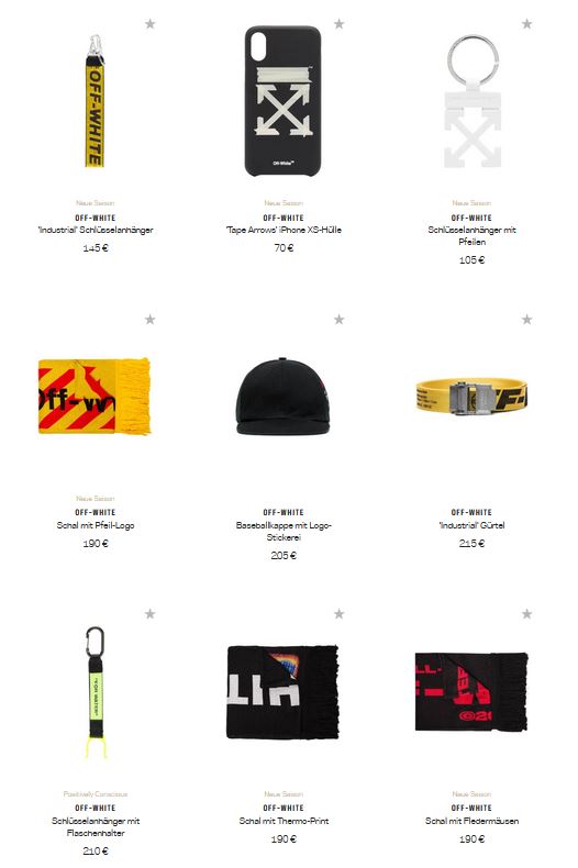 Off-White Accessoires