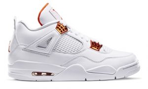 Nike Air Jordan 4 Retro White Metallic Orange CT8527-118