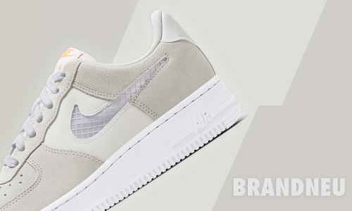 nike air force 1 white with grey swoosh