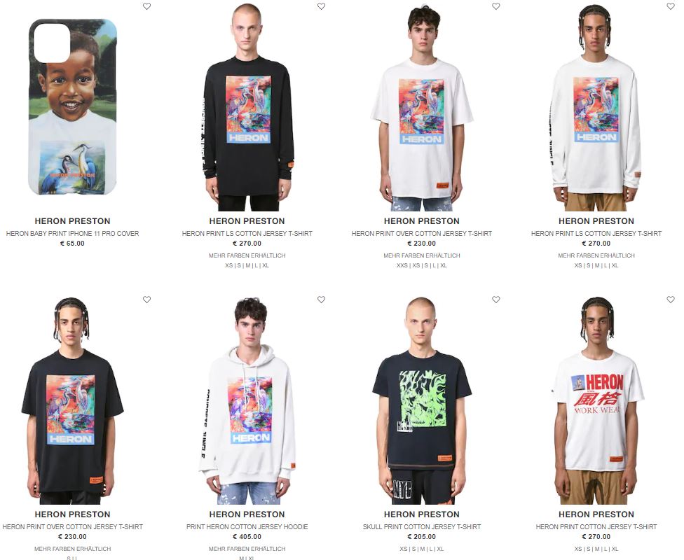 Heron Preston Sale