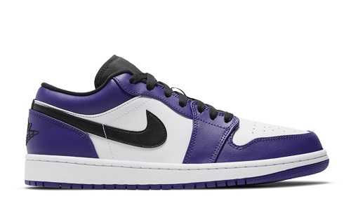 white court purple jordan 1