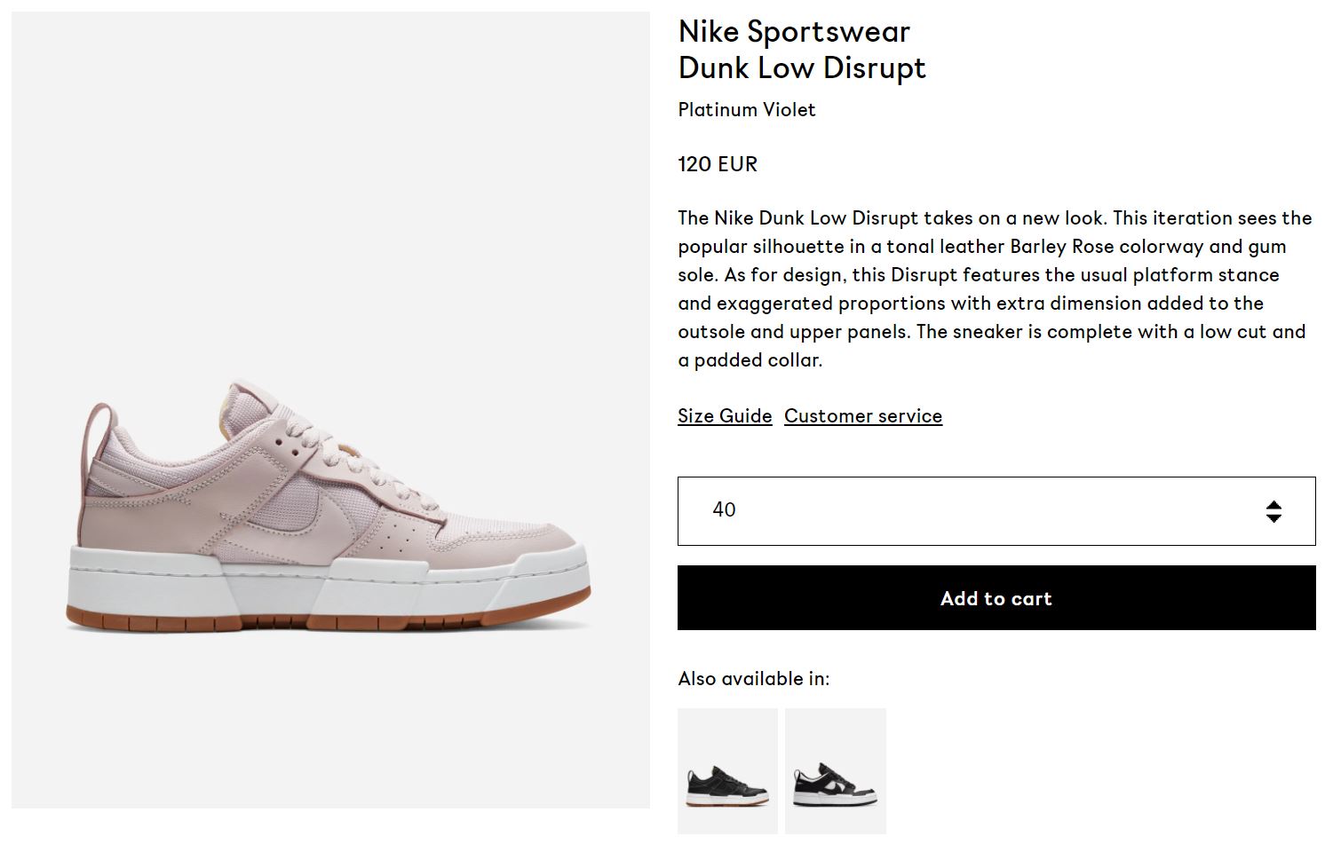 dunk disrupt purple