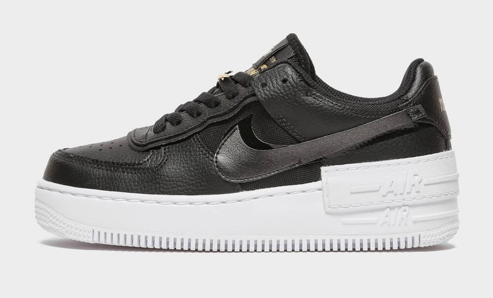 Nike Air Force 1 Shadow Black Gold