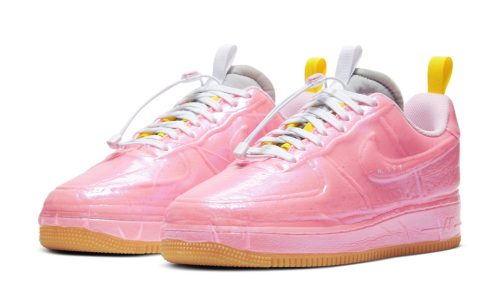 nike air force 1 pink yellow