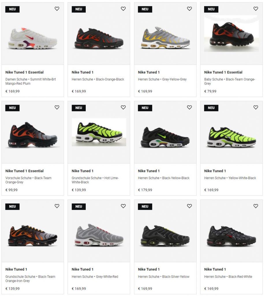 Nike TN Sale – 25% auf alle Air Max Plus bei Foot Locker