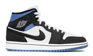 Nike Air Jordan 1 Mid Black University Blue