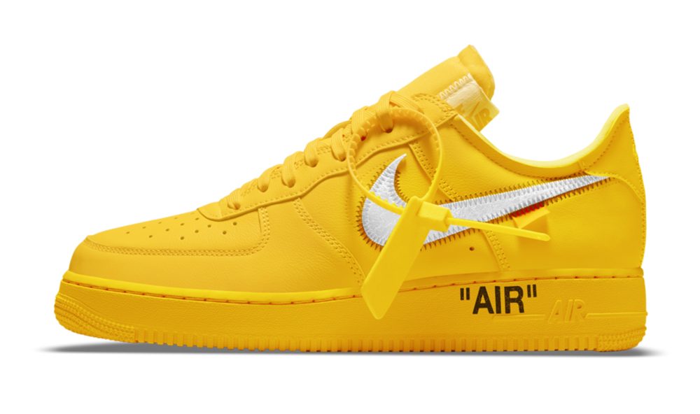 off-white x nike air force 1 university gold DD1876-700