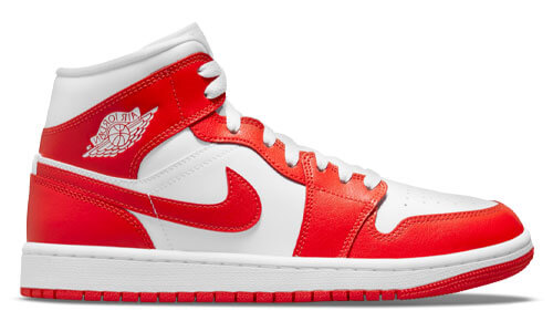 jordan 1 mid white habanero red