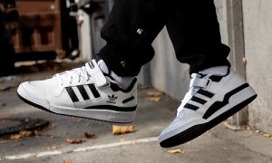 adidas forum low white black FY7757