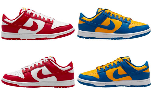 Nike dunk low ucla gym red