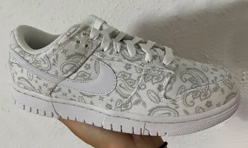 Nike Dunk Low White Paisley