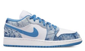 DM8947-100-Nike Air Jordan 1 Low Washed Denim