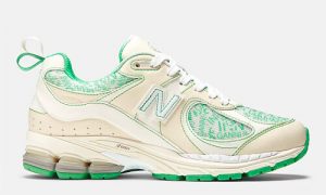 Ganni x New Balance 2002R Turtledove Island Green