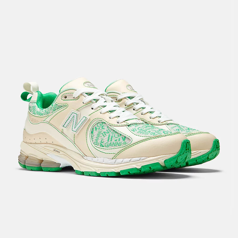 Ganni x New Balance 2002R Turtledove Island Green