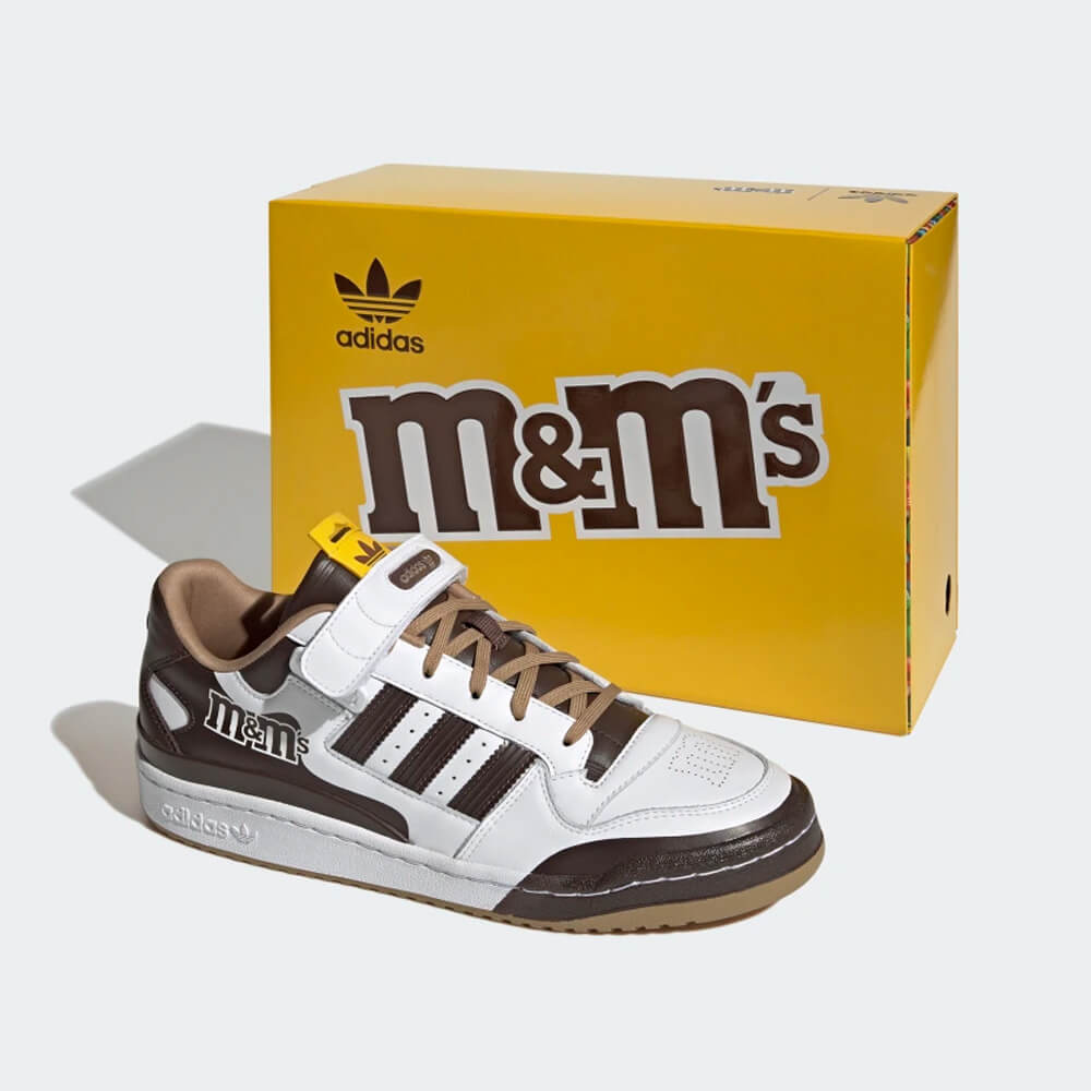 M&Ms x adidas Forum Low 84 Dark Brown