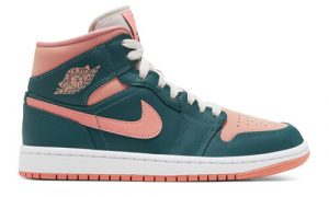 BQ6472_308-Nike Air Jordan 1 Mid Dark Teal Green