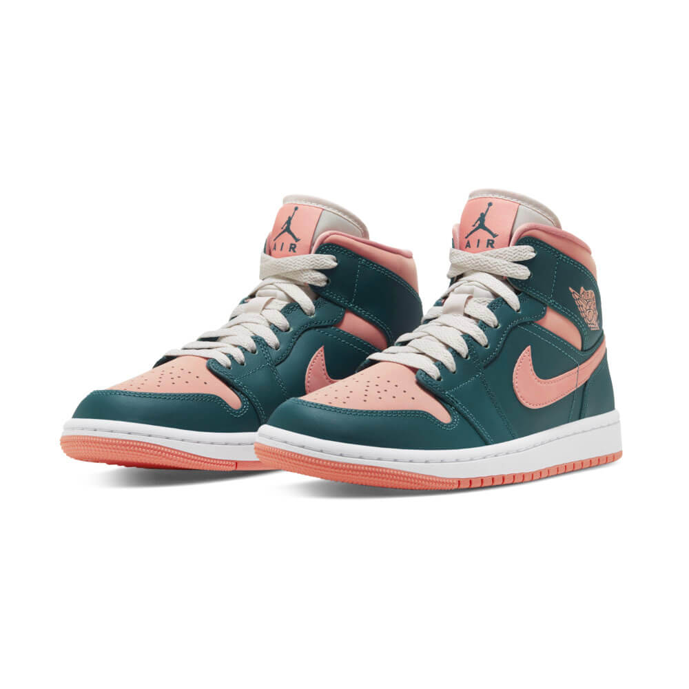 BQ6472_308-Nike Air Jordan 1 Mid Dark Teal Green