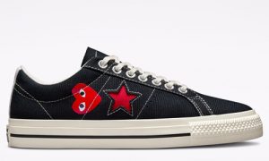 Comme Des Garcons PLAY x Converse One Star Black