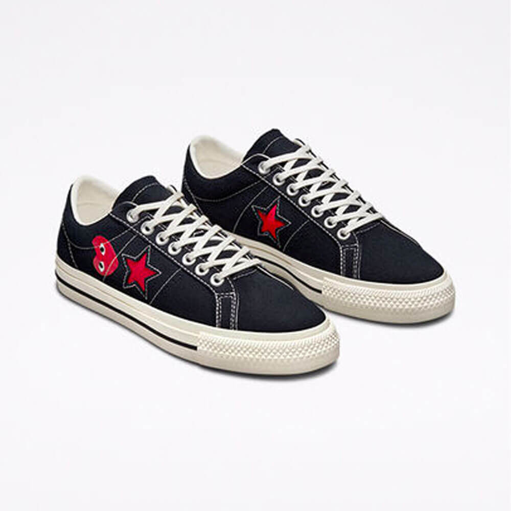 Comme Des Garcons PLAY x Converse One Star Black