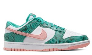 DR8577_300Nike Dunk Low Green Snakeskin